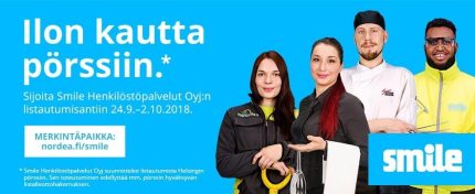 Smile Henkilöstöpalvelut Oyj:n listautumisanti 24.9.-2.10.2018