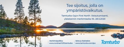 Tamturbo vauhdittaa kasvustrategiansa toteuttamista listautumisannilla