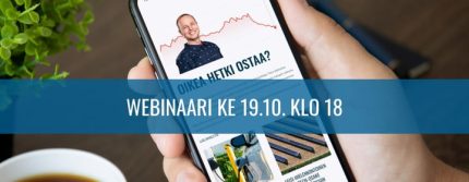 Miten sukkuloida vaikeassa markkinatilanteessa? Webinaari 19.10.